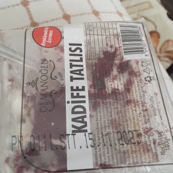 BİM Osmanoğlu Tatlının İçinden Kıl Ve Saç Sıkması