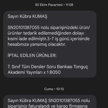 İsem Yayıncılık Geç Ve Eksik Kargolama