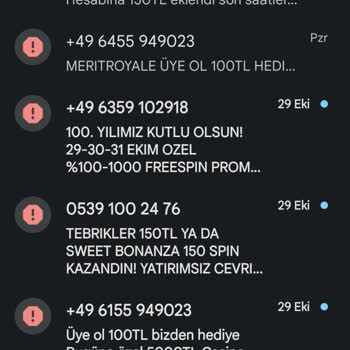Betine Bilgim Olmadan Farklı Numaralardan Sürekli SMS Alıyorum