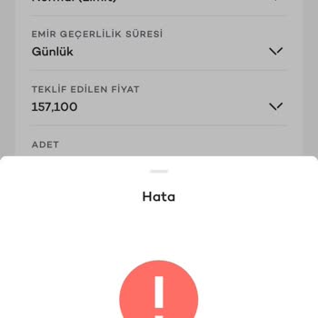 Akbank Hisse Senedi Satım Yetkiniz Bulunmuyor
