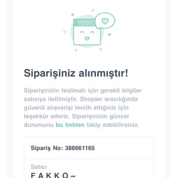 Fakko Butik Sipariş Göndermiyor