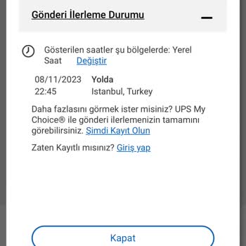UPS Türkiye, Acil Çözüm İstiyorum!