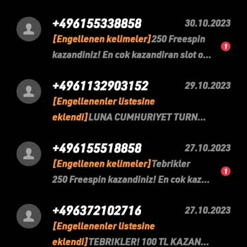 Betine Bahis Sitesinin Sürekli SMS Göndermesi