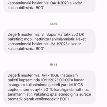 Türk Telekom Aylık Olan Paketin İki Gün Olması