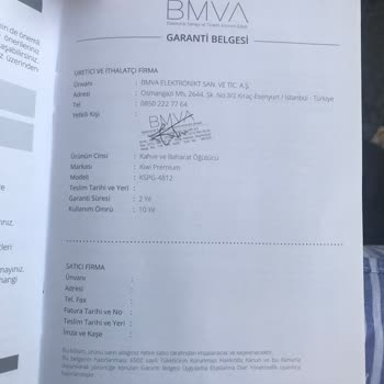 A101 Garanti Kapsamına Alınmayan Ürün