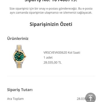 Saat & Saat Ürün Kargoya Verilmedi