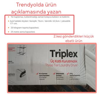 Trendyol Ürünün Açıklamasından Farklı Özellikte Ürün Yolluyor