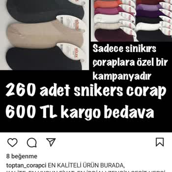 Toptan_corapcı (Instagram) İnsanları Yanıltma