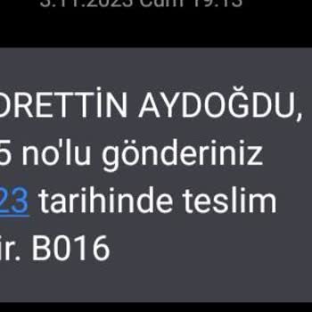 Kolay Gelsin Ürünüm Teslim Edilmedi.