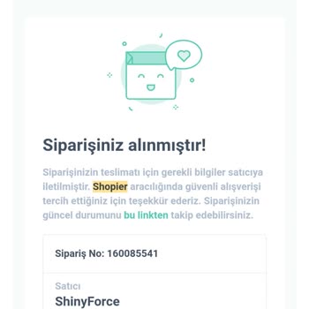 Shiny Force Gelmeyen Sipariş! 1 Ay Boyunca Ulaşamıyorum