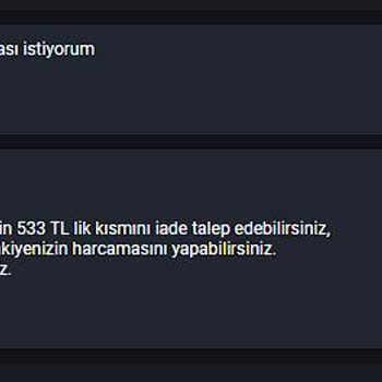 GameSatış Bakiye İadesi Sağlanmaması