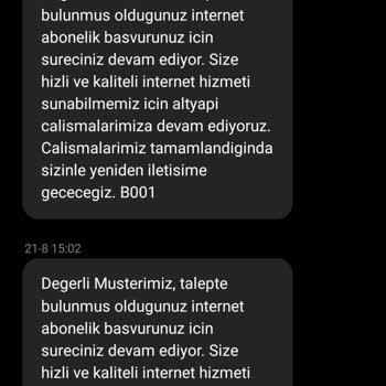 Türk Telekom Yetersiz Hizmet Ve Mağduriyet Yaşanması