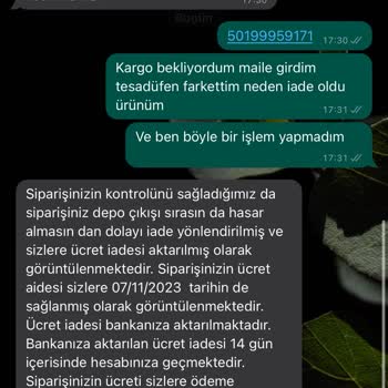 Stradivarius İade Etmediğim Ürünün İade Edildi Olarak Gösterilmesi