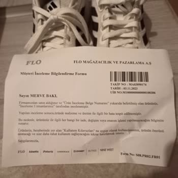FLO Ayakkabı Değişimi Şikayeti İncelemeden Geç...