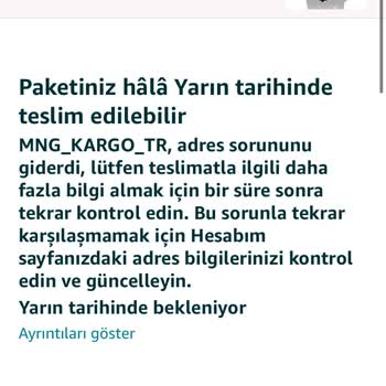 Amazon Ve MNG Teslim Edilmeyen Ürün