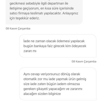 Hepsiburada İade Teslimat İade Ücret Bedeli Geciktirme