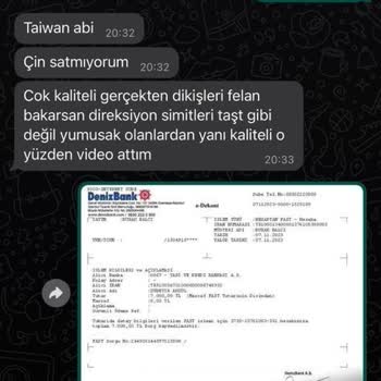 Yapı Kredi Bankası Direksiyoncum Sipariş Sorunu