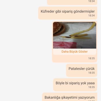 Trendyol Eksik Çürük Ve Bozuk Yemek