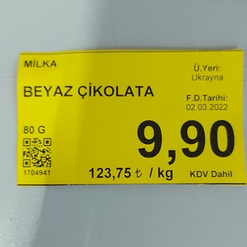 BİM Deki Etiket Yanlışlığı