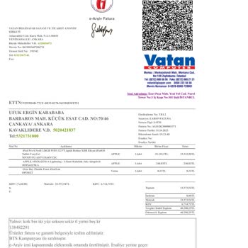 Vatan Bilgisayar Sıfır Kapalı Üründe Ayıplı Mal Satışı