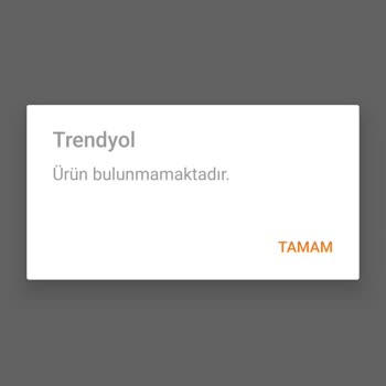 Trendyol Ürün Bulunamadı Hatası