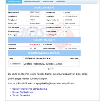 Aras Kargo Eksik Paket Teslim Edilmiş