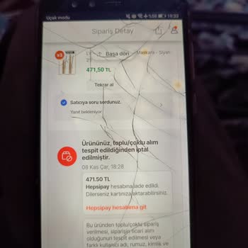 Hepsiburada Uygulaması Loreal Satıcı Telescopic Maskara İptal Eti