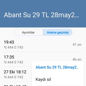 Abant Su Siparişlerin Yerine Getirilmemesi