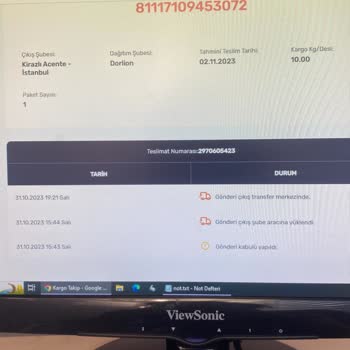 Motto Halı Aldığım Ürün Elime Ulaşmamış Olması