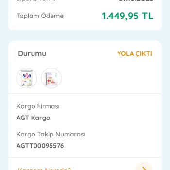 ebebek Onayım Olmadan İade Edilen Sipariş