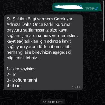 Kıymet Vakfı (Burs Başvuru) Kıymet Vakfının Bilgilerimizi Alması