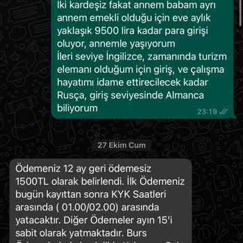 Kıymet Vakfı (Burs Başvuru) Kıymet Vakfının Bilgilerimizi Alması