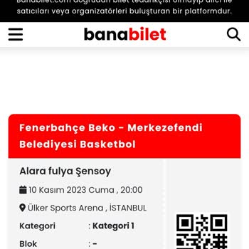 Banabilet.com Yanlış Tarihli Mac Bileti Satışı