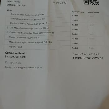 A101 Gelmeyen Ama Ödenen Ürün Hakkında Bilgi