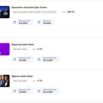 TOD Tv Yetersiz Ve Saçma Paket Sistemi