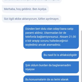 Obilet Dolu Oda Sattı Ve Bilerek Telefon Açmıyor