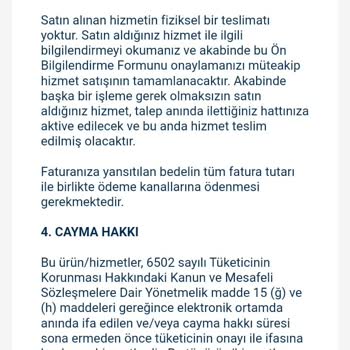 Türk Telekom Mobil Uygulamasından Paket Satın Alamıyorum.