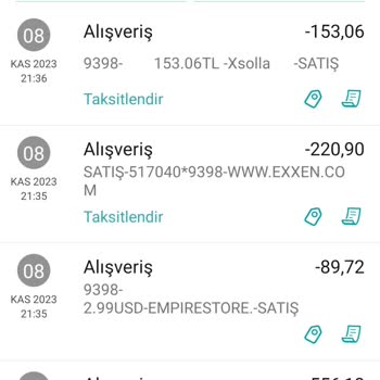 Garanti BBVA Hesabım Üzerinden İzinsiz Alışveriş