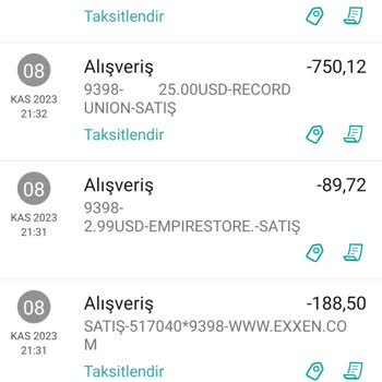 Garanti BBVA Hesabım Üzerinden İzinsiz Alışveriş