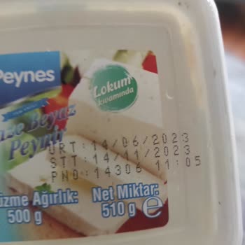 A101 Kapıda Uygulamasından Gönderilen Küfle Peynir