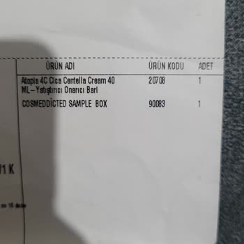 Cosmed Siparişimde Eksik Ürün Var