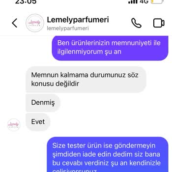 Lemely Parfüm Sahte Tester Parfüm Gönderildi
