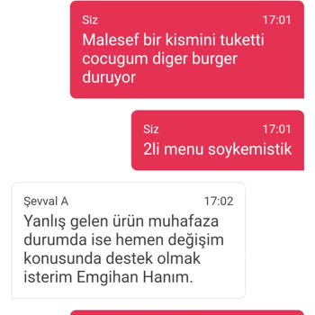 Burger King Ve Yemek Sepeti Eksik Ürün
