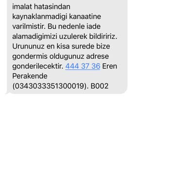 Fashfed Garantili Ürünü Değişimi Ve İadesi Yapmıyor