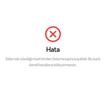 Papara Kart Kayıt Hatası