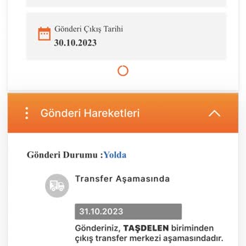 MNG Kargo Kargonun Hala Taşdelen Şubede Olması