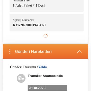 MNG Kargo Kargonun Hala Taşdelen Şubede Olması