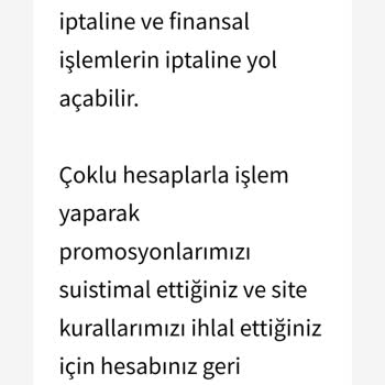 Rinabet Hesabımı Kapattılar Ve Kazancımı Ödemiyorlar