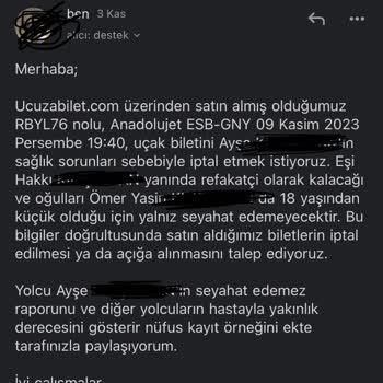 Ucuza Bilet Mağduriyeti