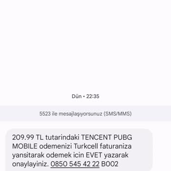 İsteğim Dışında Turkcell Paycell İle Ödeme Yapılması.